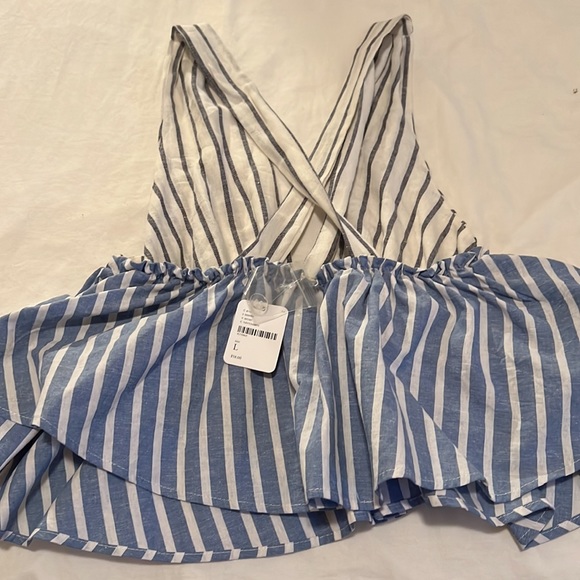 NWT FREE PEOPLE MULTI STRIPE PLUNGE TANK - Picture 3 of 3